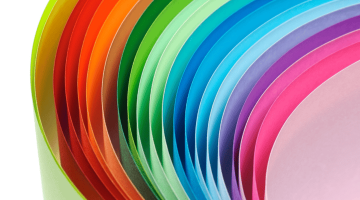 coloured paper